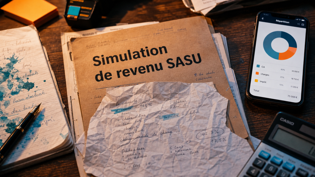 Simulation revenu SASU : transformer le chiffre d’affaires en salaire net