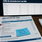2560 brut en net : fiche de paie française, brut et net