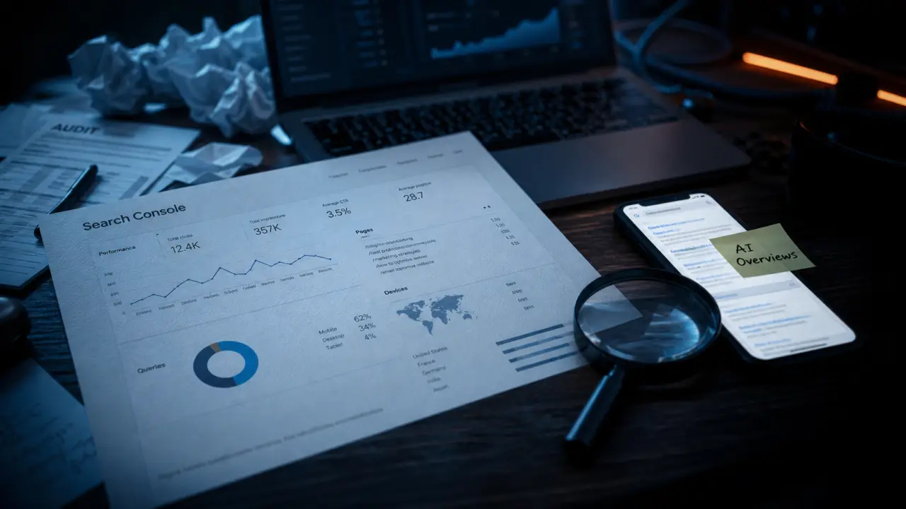 Actu SEO : AI Overviews, Core Updates et Search Console