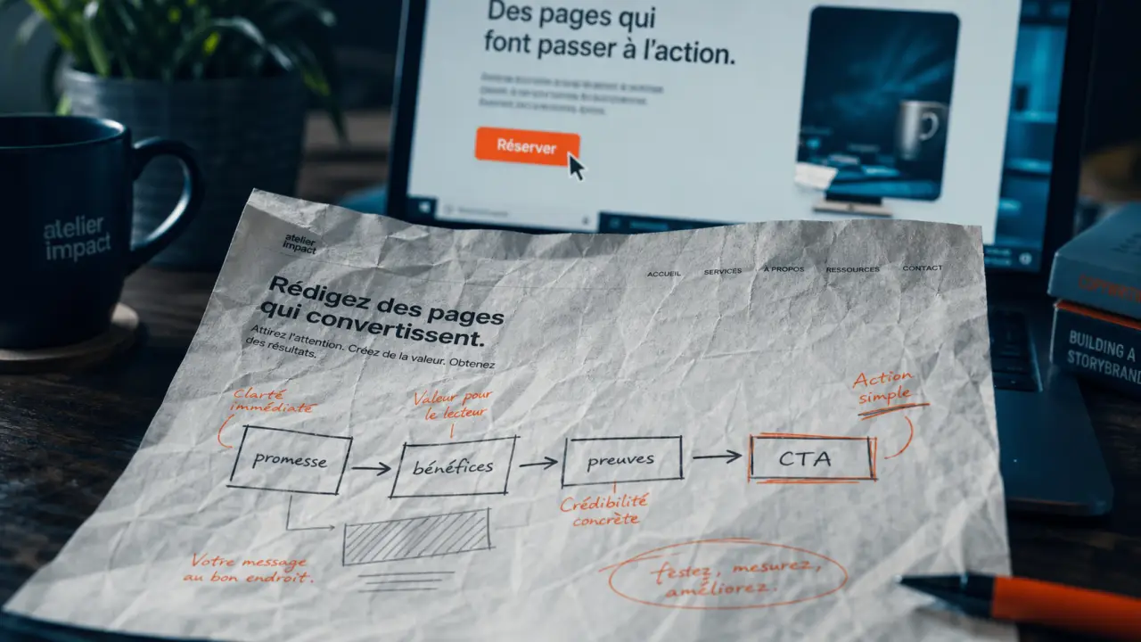 Page de vente : schéma preuves et erreurs pour mieux convertir
