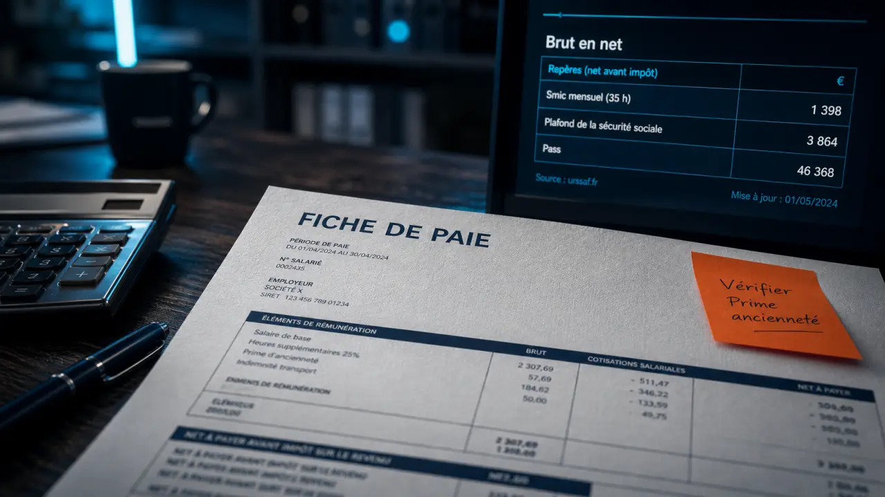 2333 brut en net : salaire selon statut, charges et impôt