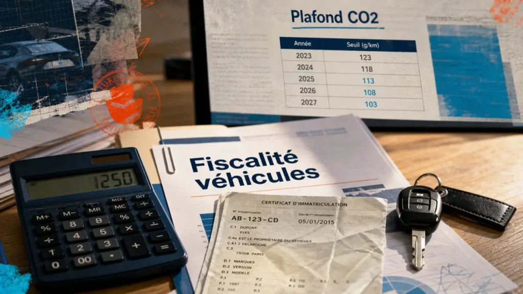 Amortissement excédentaire d’un véhicule : plafonds CO2, réintégration et cas particuliers