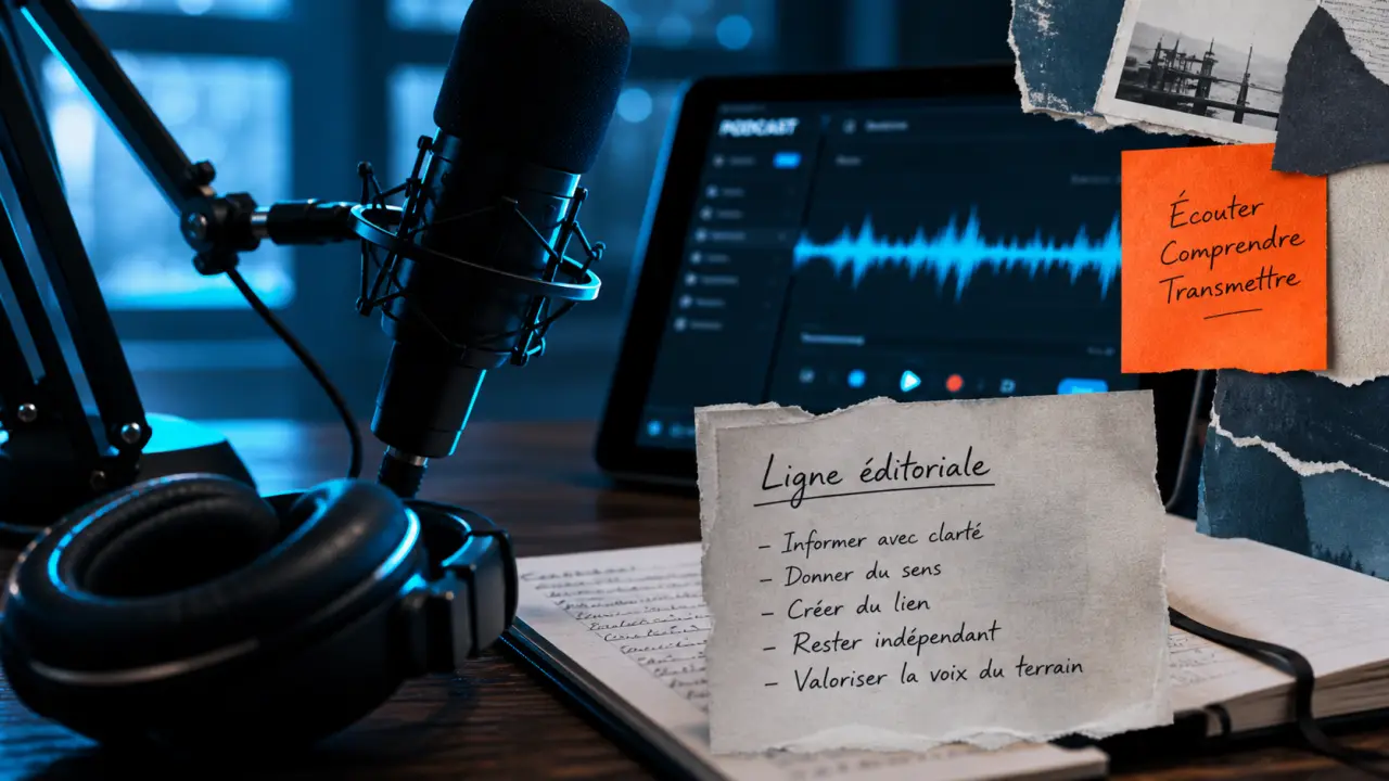 Podcast de marque : micro et ligne éditoriale