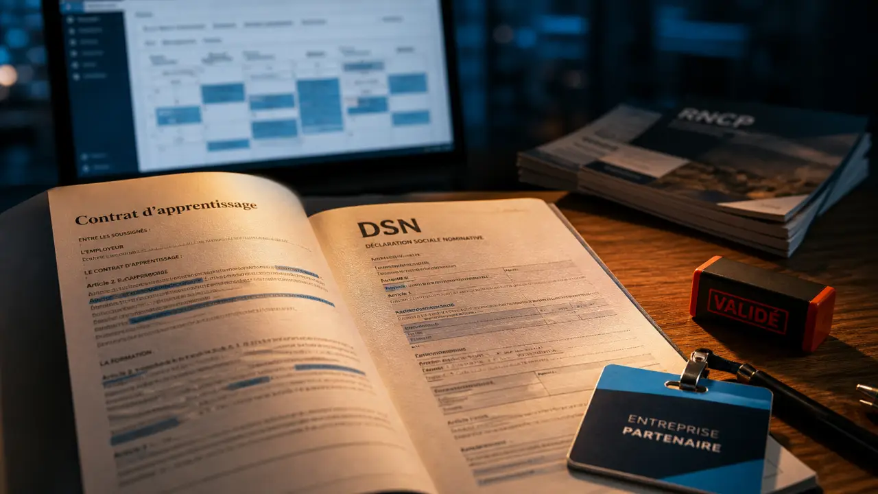 Recruter un apprenti : contrat, DSN et aides, validé