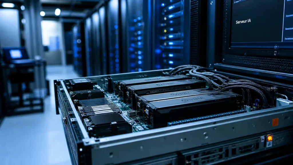 Serveur d’intelligence artificielle : GPU, mémoire et déploiement, le trio qui évite le sous-dimensionnement
