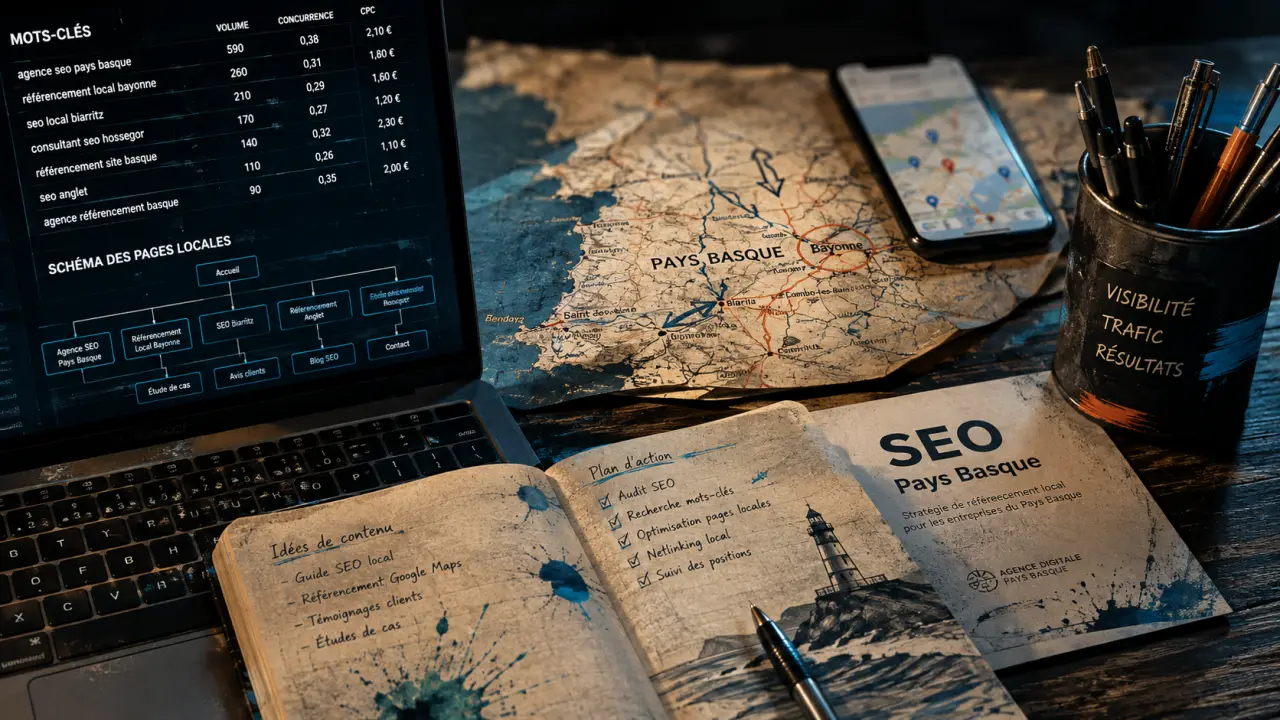 Formation seo pays basque sur mots-clés, contenu et technique