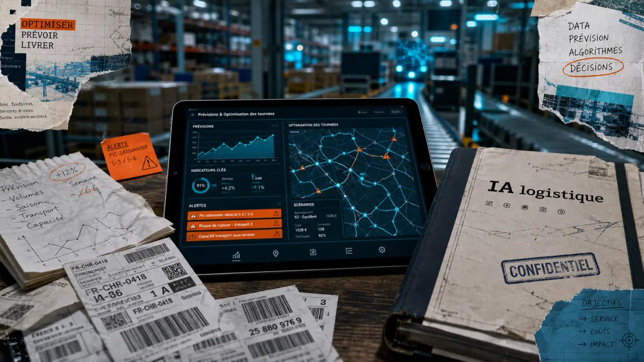 ia logistique : prévision de demande et optimisation des tournées pour réduire les kilomètres