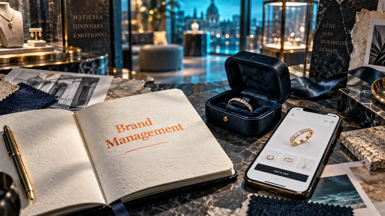 marketing de luxe : carnet Brand Management et showroom de luxe