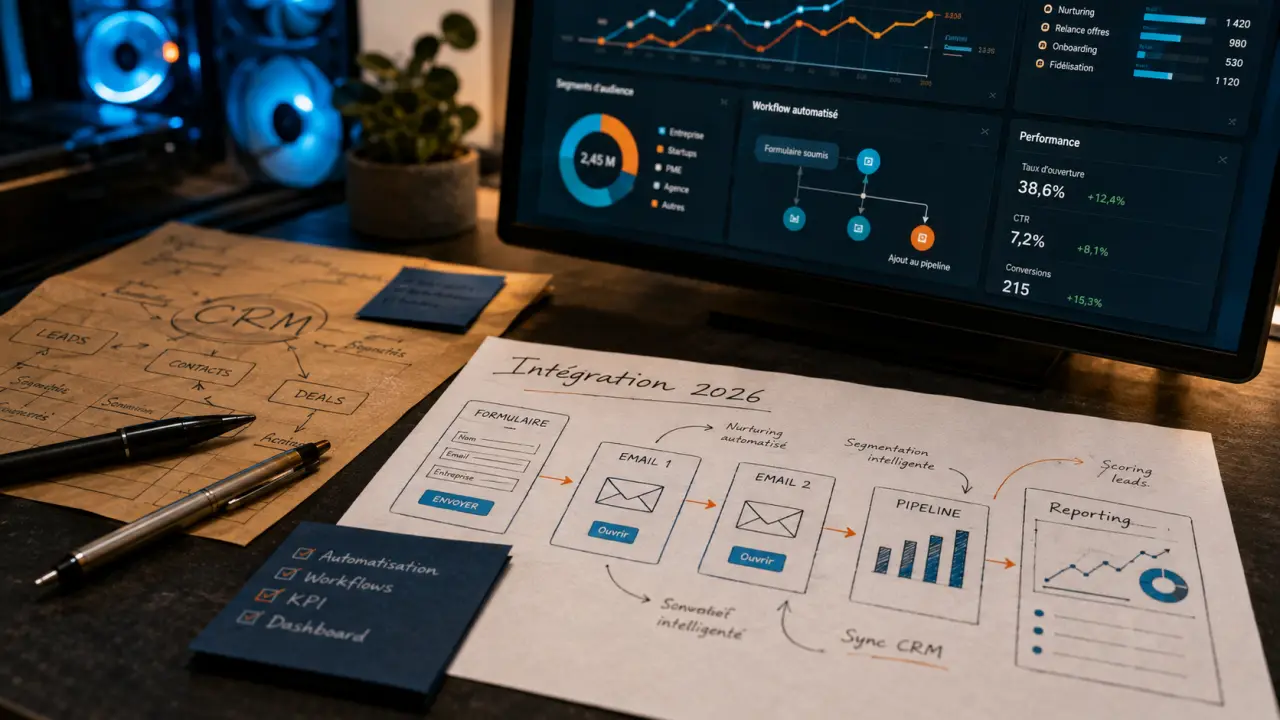 Meilleur outil marketing digital intégration logiciels 2026 : CRM, IA et automatisation
