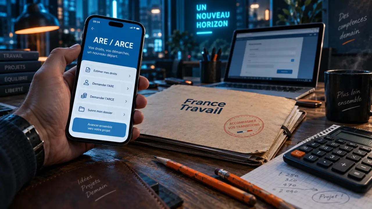 Auto entrepreneur et chomage : choix ARE ARCE France Travail