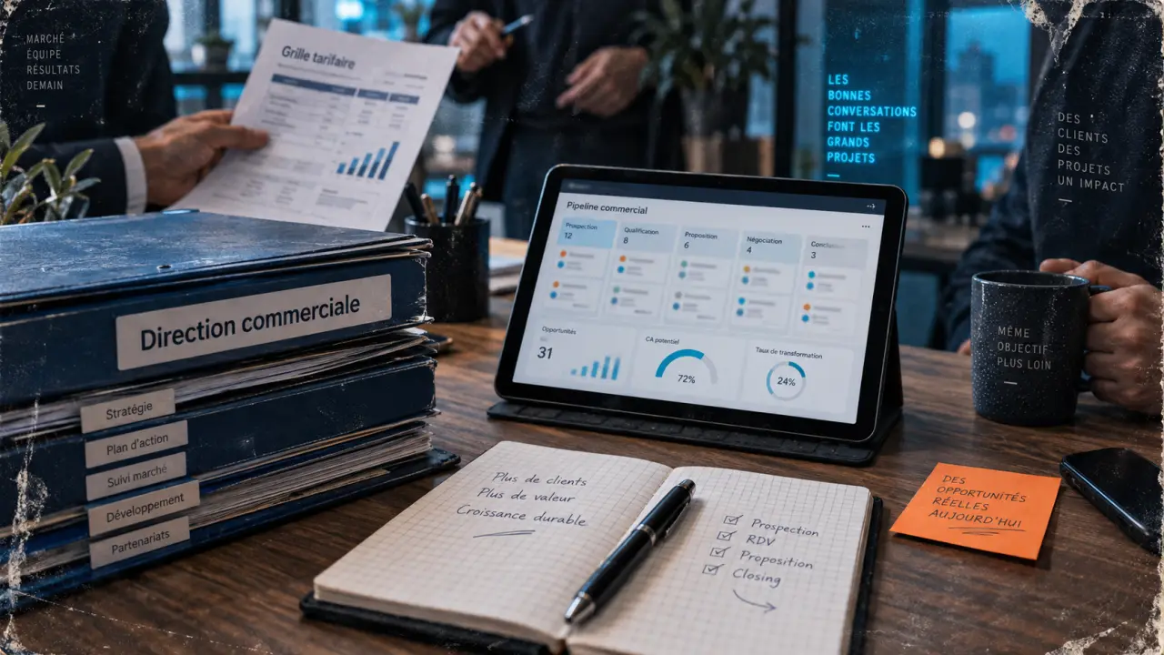 Direction commerciale : objectifs et résultats durables sur CRM