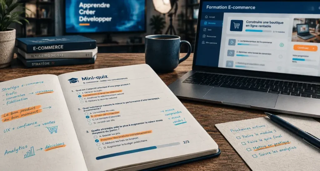 Une formation vente en ligne se choisit sur le terrain, pas seulement sur le programme