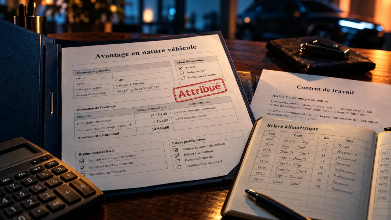 Urssaf avantage en nature véhicule : date d’attribution et calcul du forfait